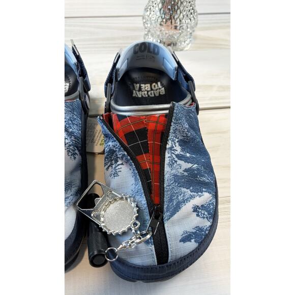 Crocs Busch Light Beer M7 W9 All Terrain Clogs Bottle Opener Torch Koozie Shoe main image 12